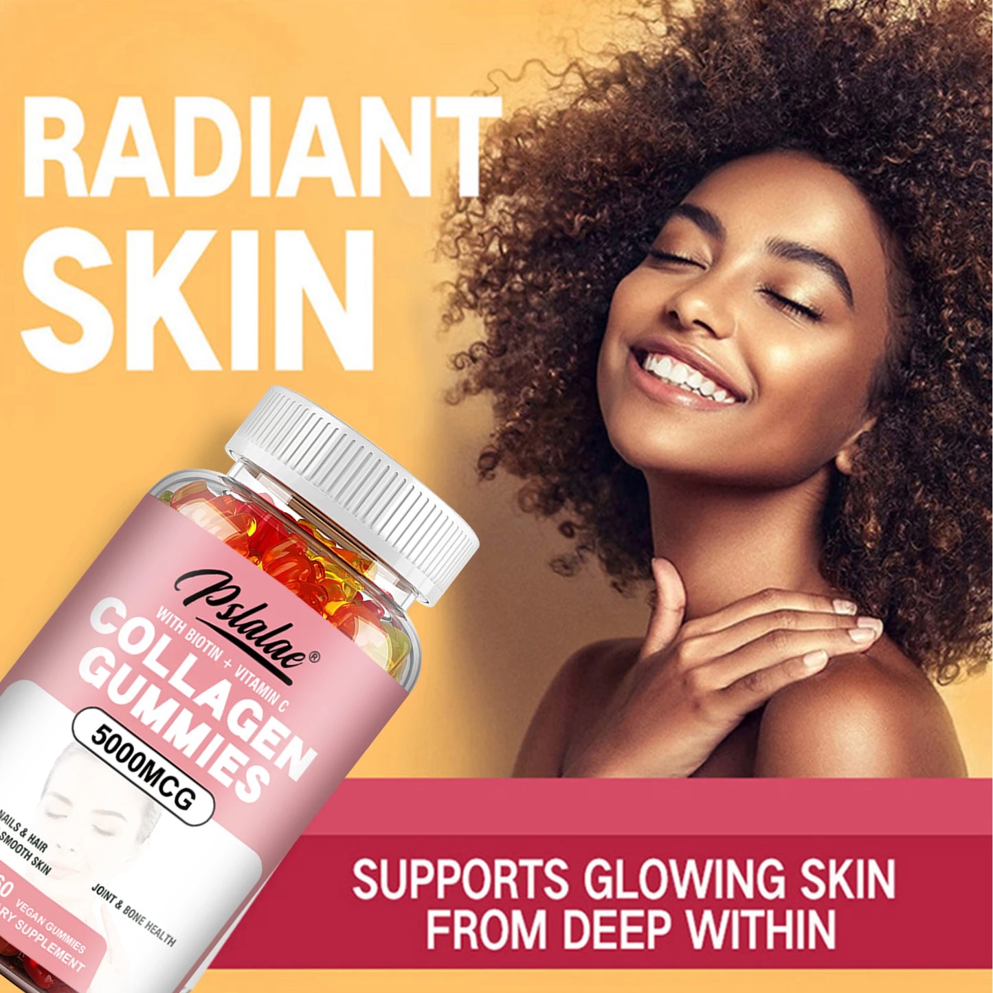 Radiant Collagen Gummies with Biotin and Vitamin C