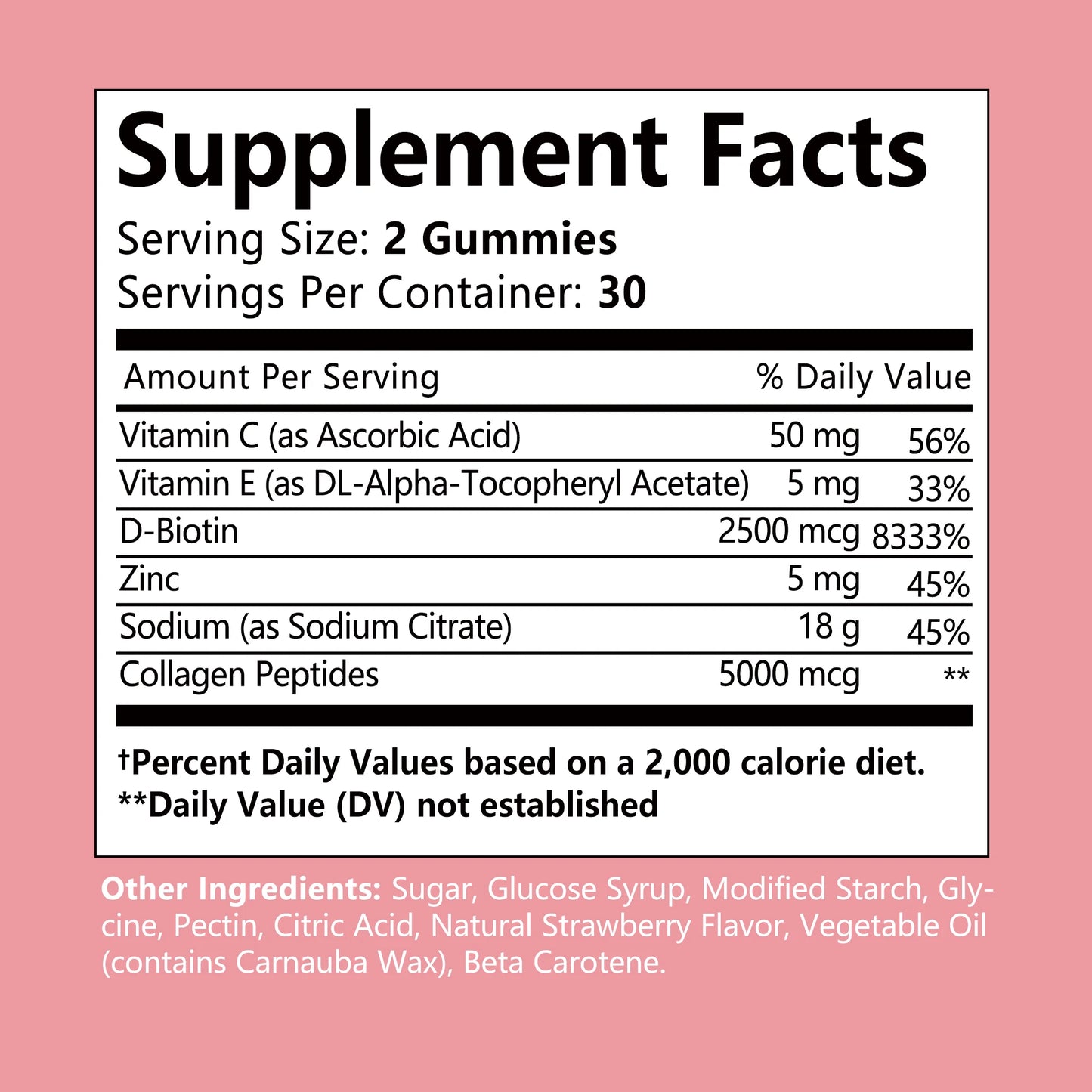 Radiant Collagen Gummies with Biotin and Vitamin C