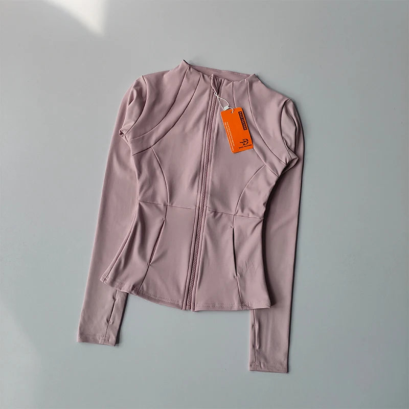 Women Workout Jacket Slim Tight Activewear - Legacy Fitness