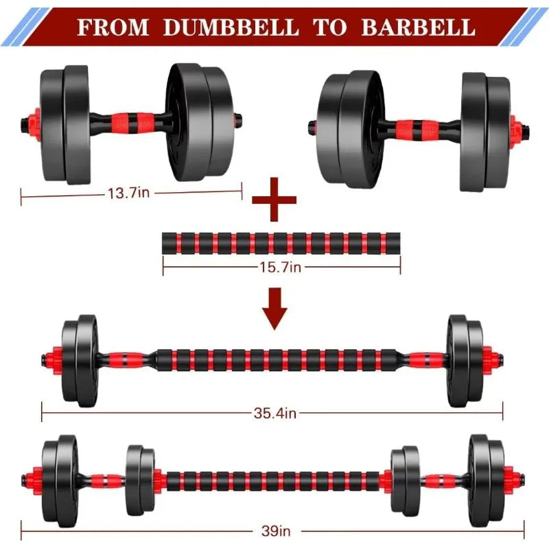 Convertible Dumbbells Sets To Barbell for Home Gym - Legacy Fitness