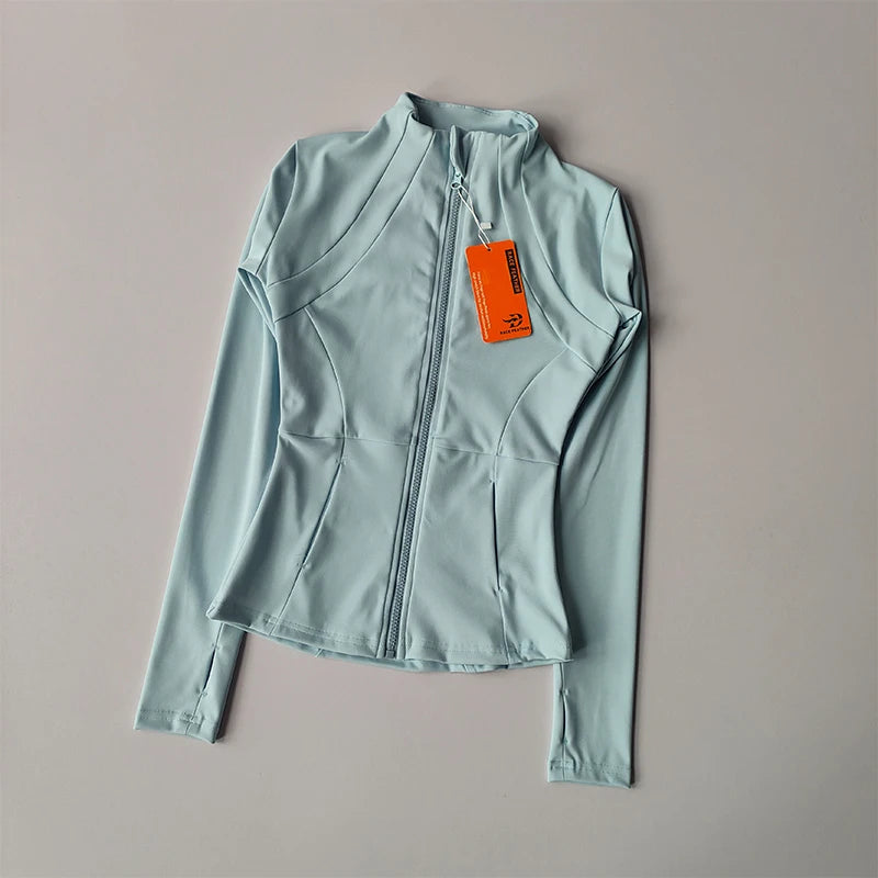 Women Workout Jacket Slim Tight Activewear - Legacy Fitness