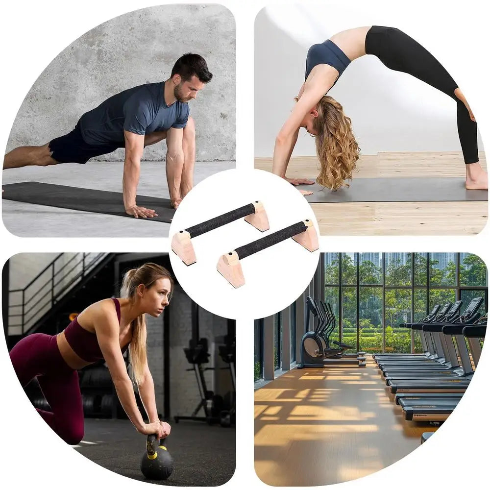 Wood Calisthenic Bars for Enhanced Home Workouts