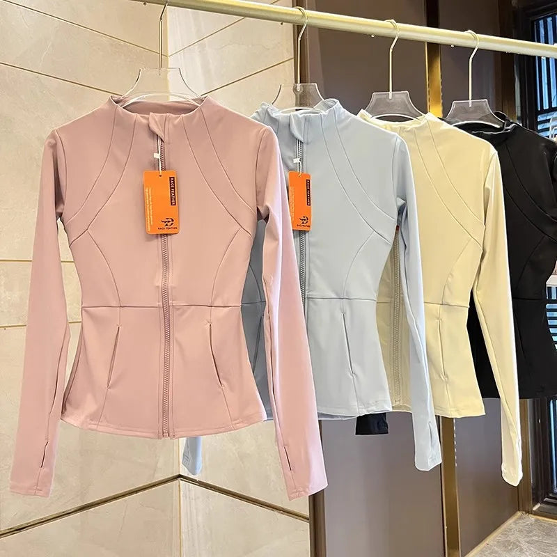 Women Workout Jacket Slim Tight Activewear - Legacy Fitness