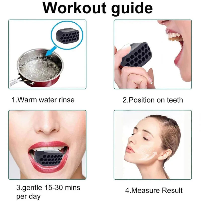 Silicone Jaw Line Exerciser Facial Toner And Neck Muscle Trainer - Legacy Fitness