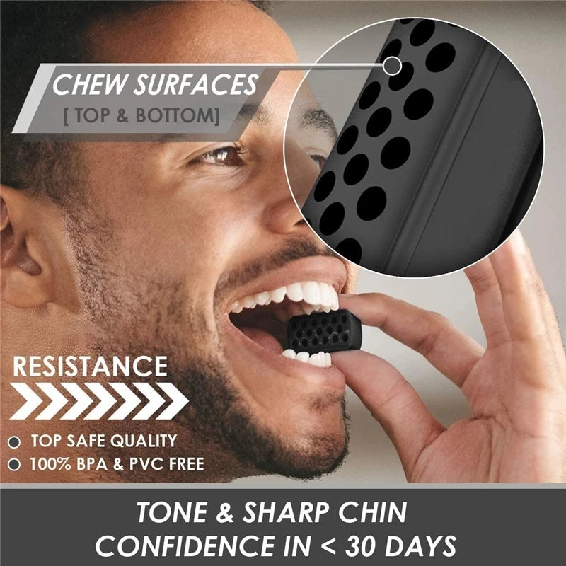 Silicone Jaw Line Exerciser Facial Toner And Neck Muscle Trainer - Legacy Fitness