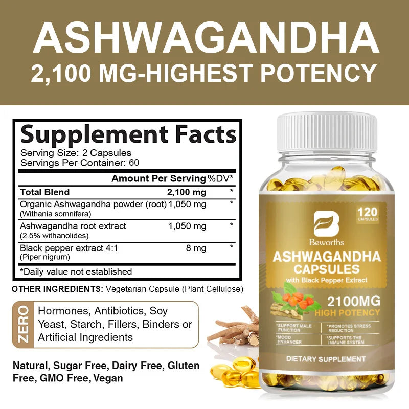 Ashwagandha Capsules for Energy Support
