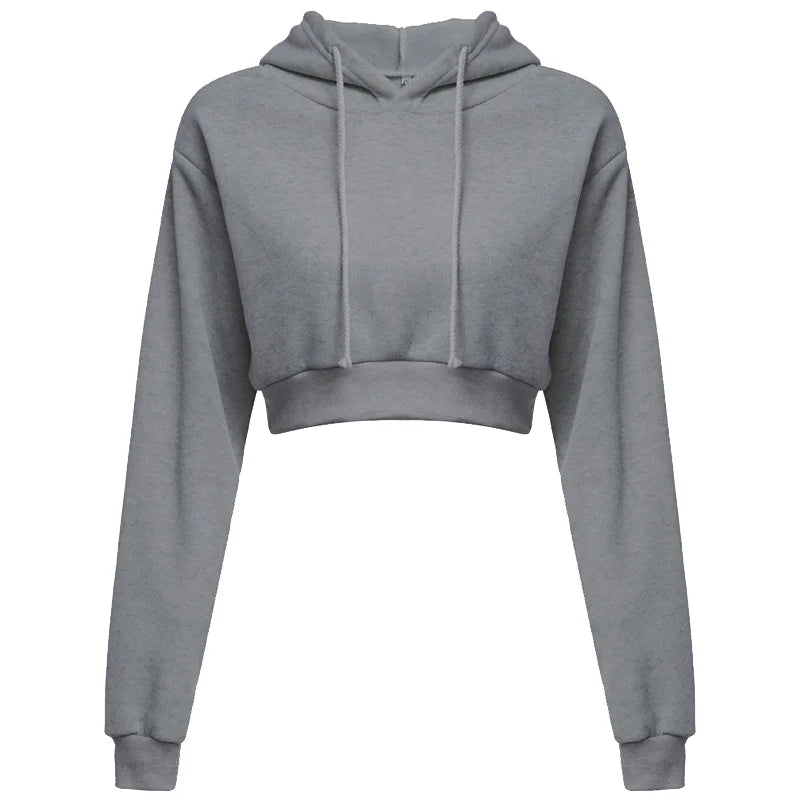 Women Crop Top Long Sleeve Sweatshirt - Legacy Fitness