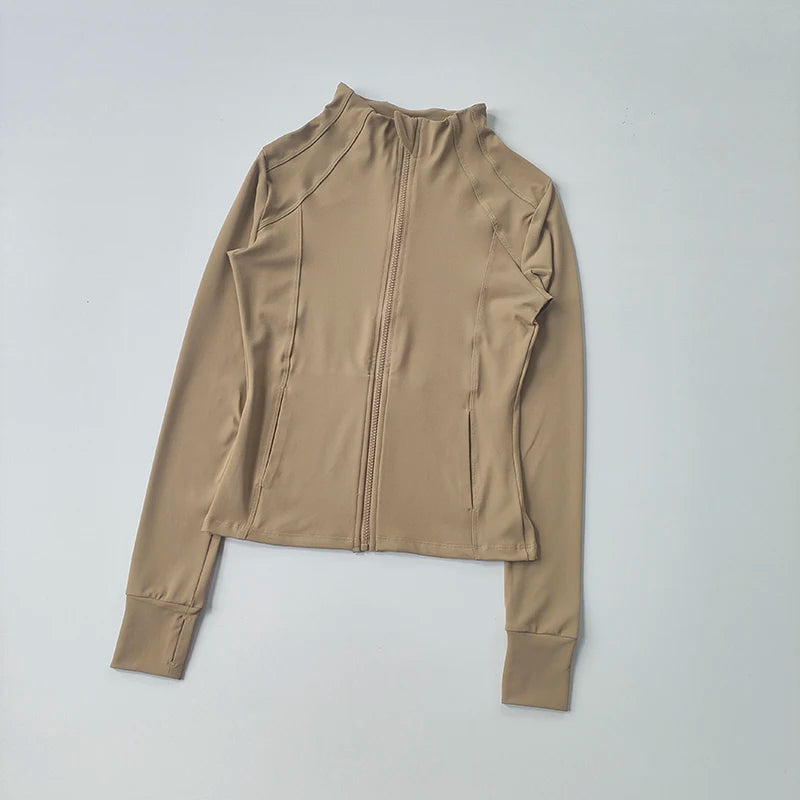 Women Workout Jacket Slim Tight Activewear - Legacy Fitness
