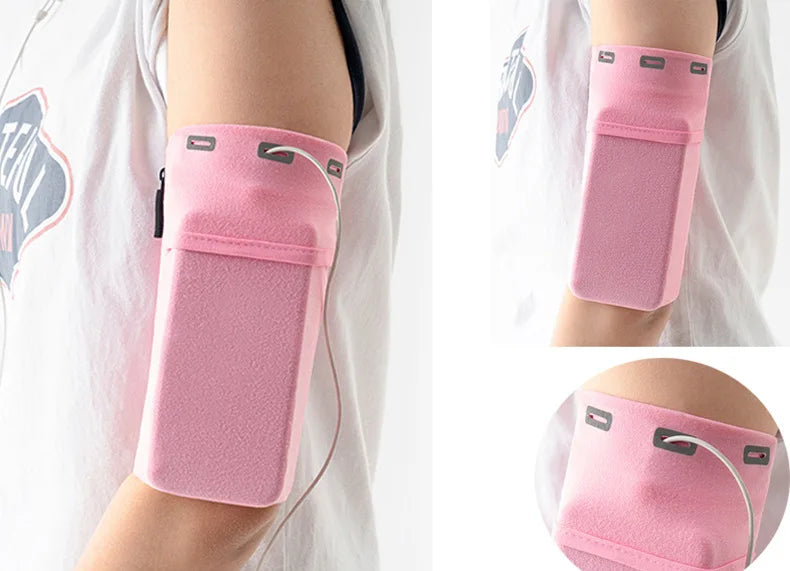 Dynamic Waterproof Phone Armband for Secure Workouts
