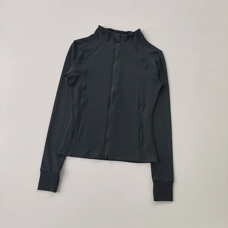 Women Workout Jacket Slim Tight Activewear - Legacy Fitness