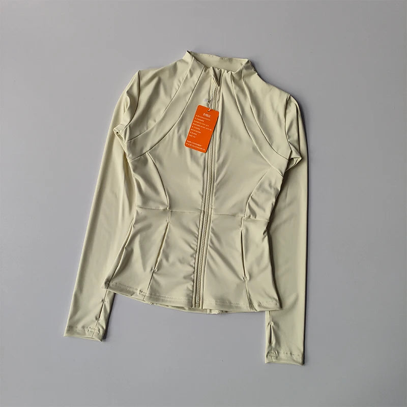Women Workout Jacket Slim Tight Activewear - Legacy Fitness