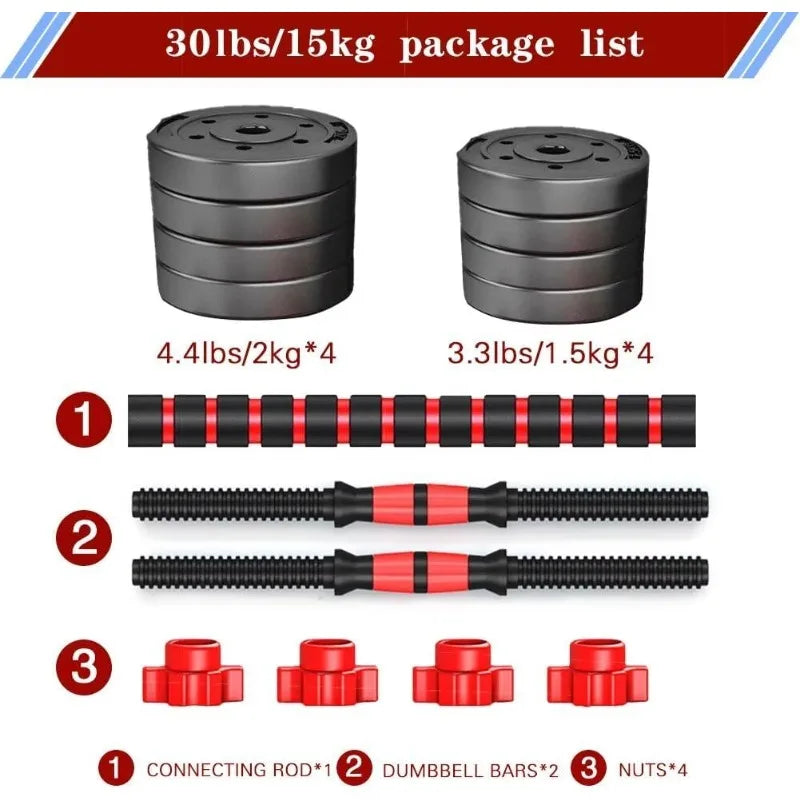 Convertible Dumbbells Sets To Barbell for Home Gym - Legacy Fitness