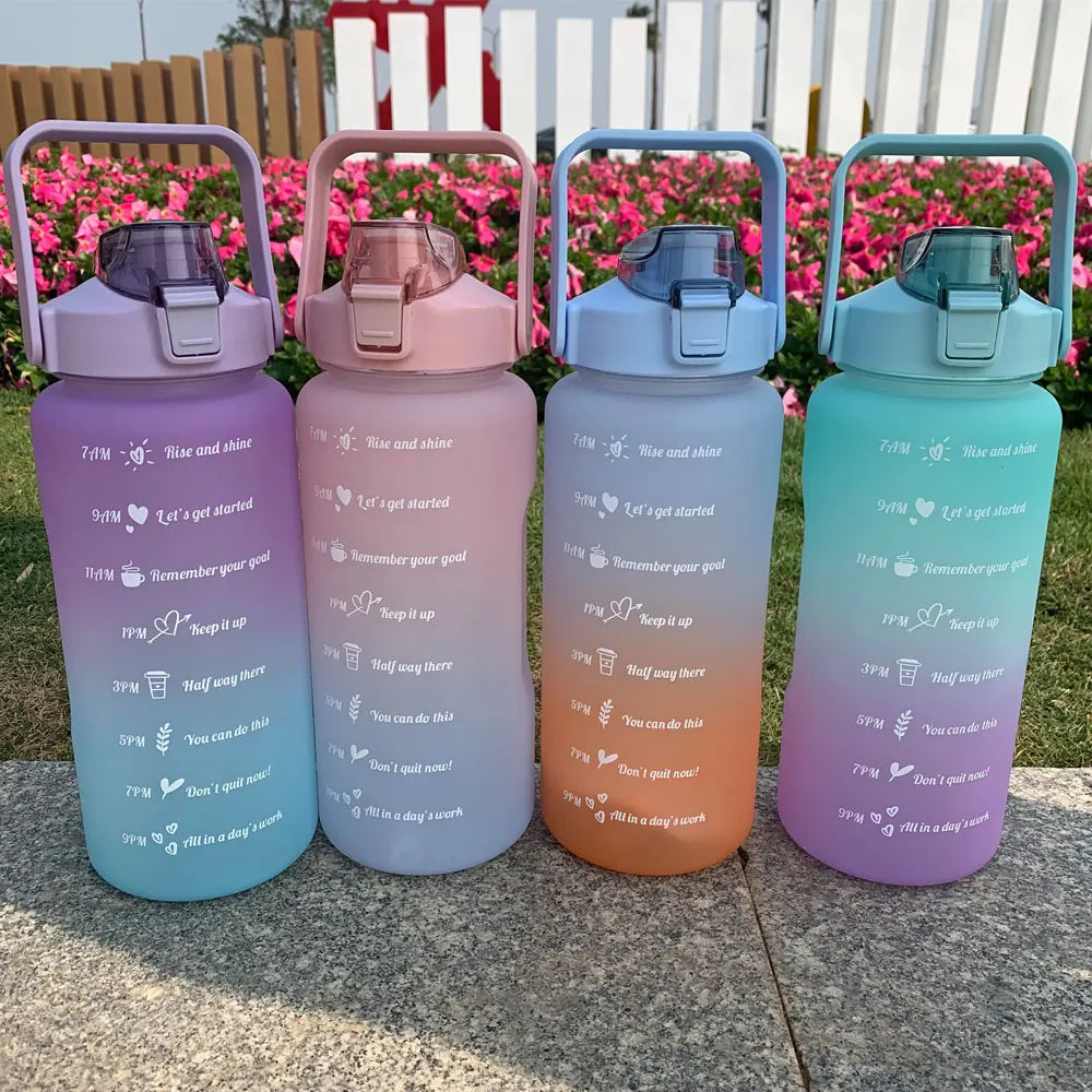 Motivational Water Bottle With Time Markers - Legacy Fitness