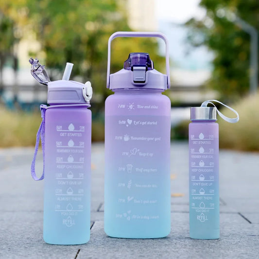 Motivational Water Bottle With Time Markers - Legacy Fitness