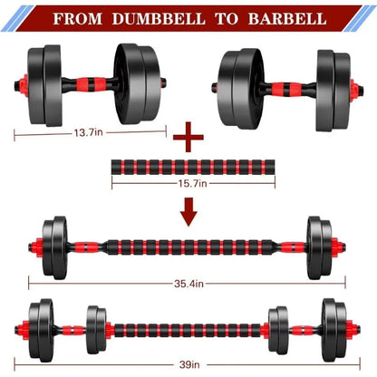 Convertible Dumbbells Sets To Barbell for Home Gym - Legacy Fitness