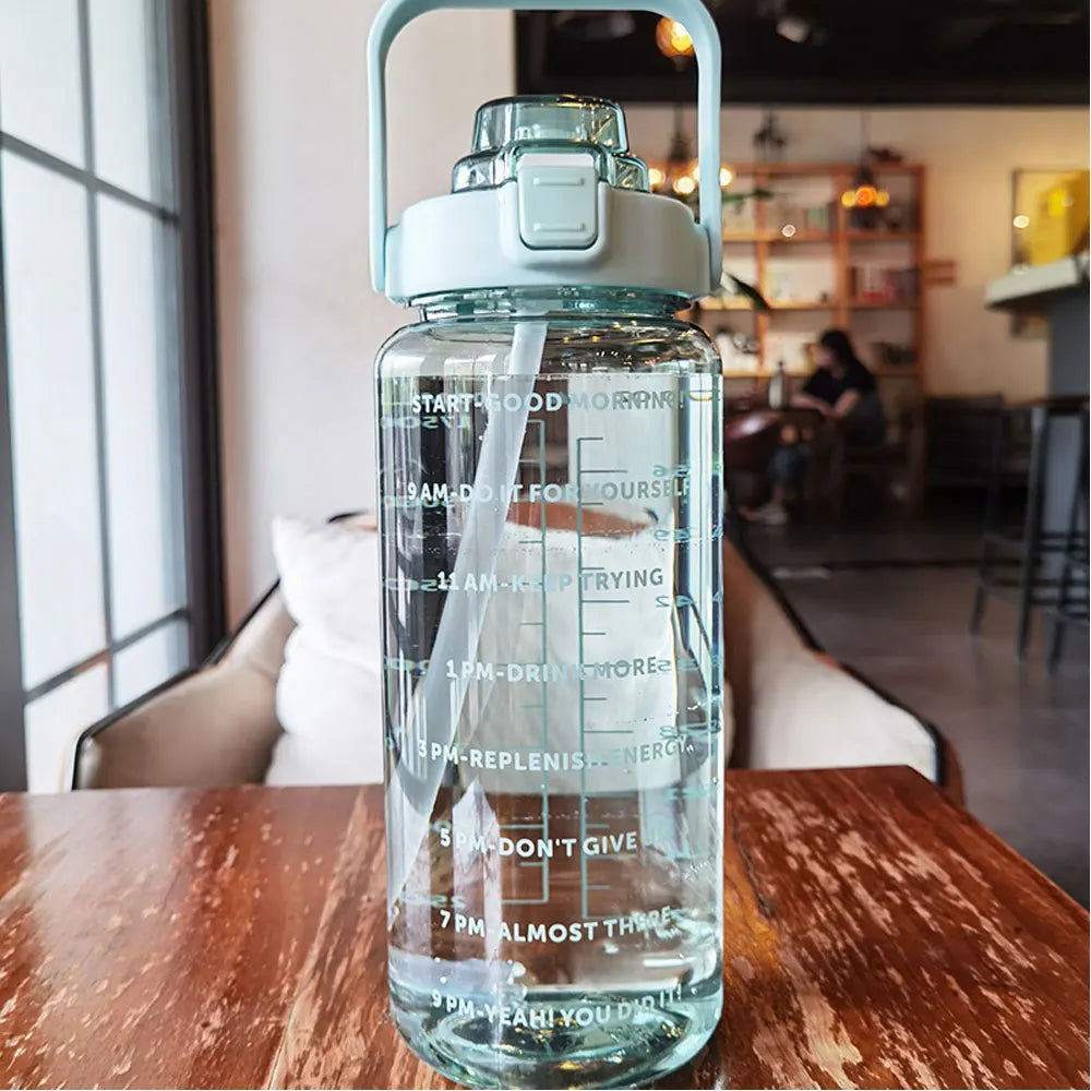 Motivational Water Bottle With Time Markers - Legacy Fitness