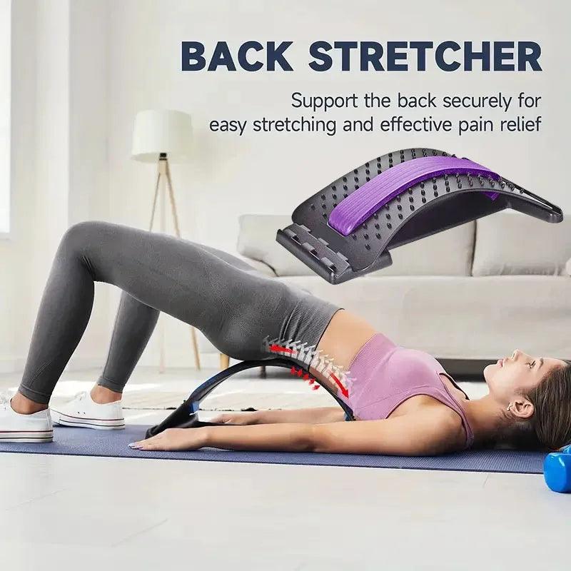 Waist Massager Lumbar Spine Reliever Spine Back Stretch and Corrector - Legacy Fitness