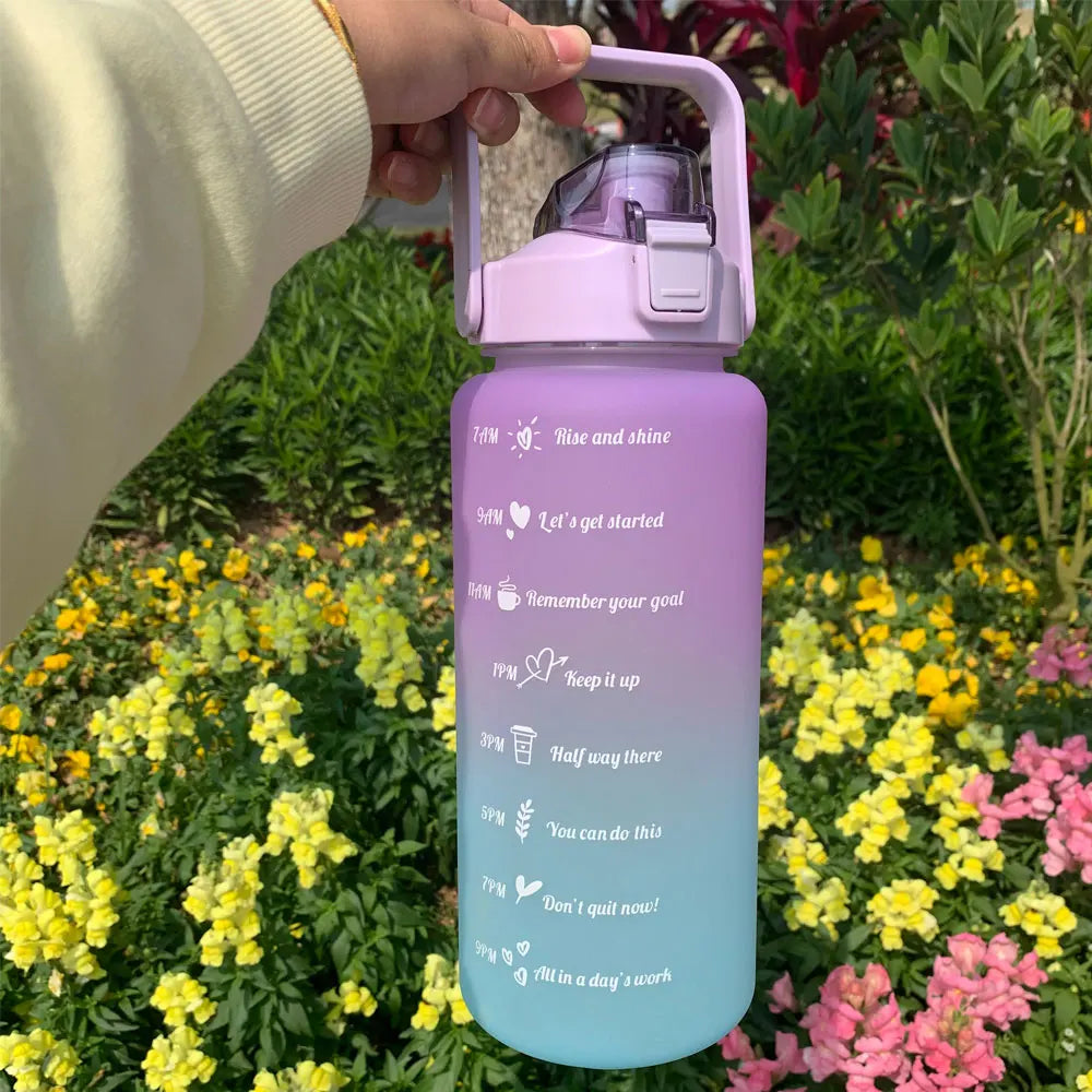 Motivational Water Bottle With Time Markers - Legacy Fitness