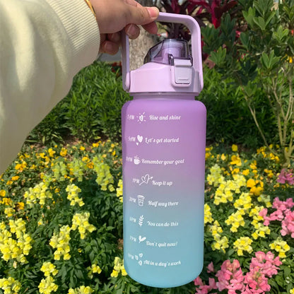Motivational Water Bottle With Time Markers - Legacy Fitness