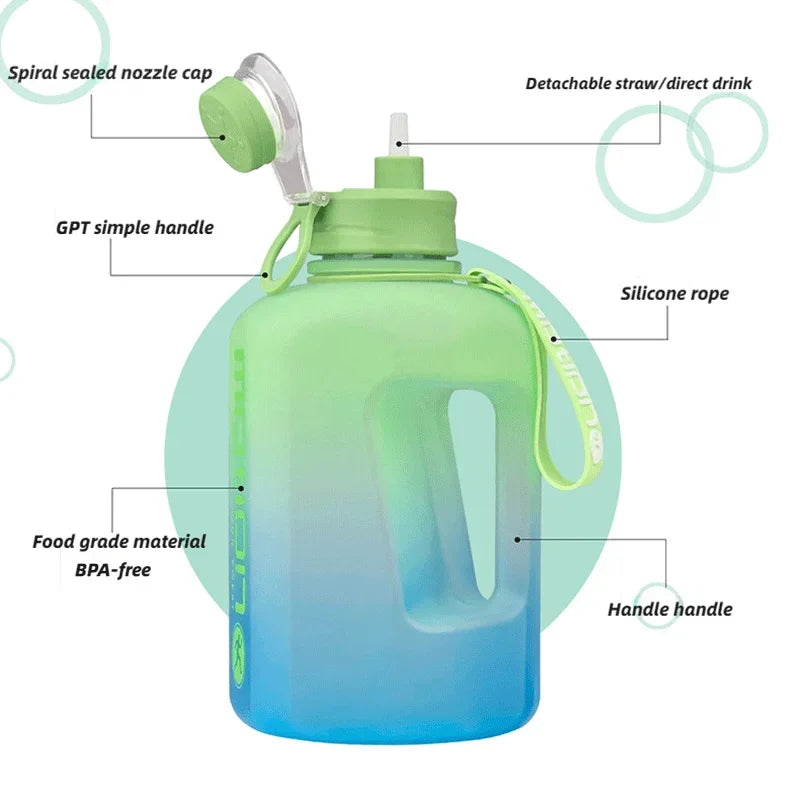 2 Liter Large Water Bottle for Sports - Legacy Fitness