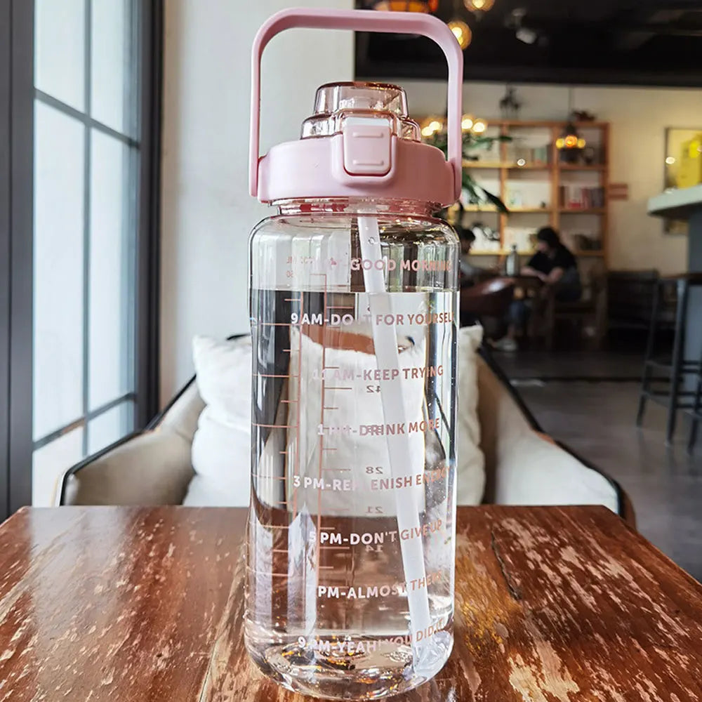 Motivational Water Bottle With Time Markers - Legacy Fitness