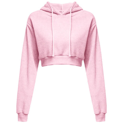 Women Crop Top Long Sleeve Sweatshirt - Legacy Fitness
