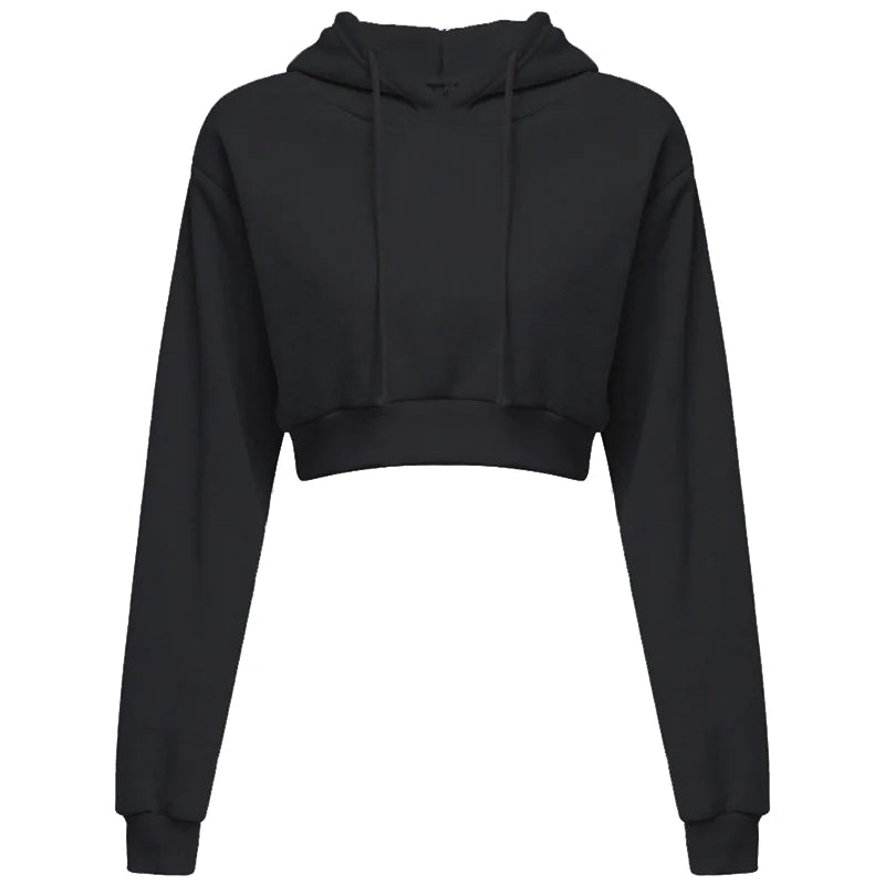Women Crop Top Long Sleeve Sweatshirt - Legacy Fitness