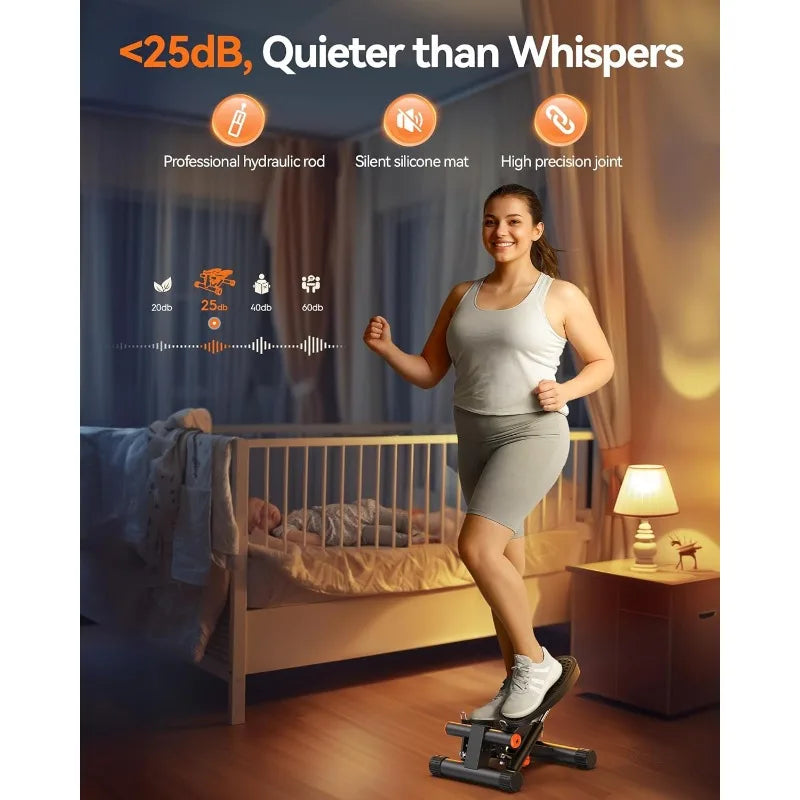 Mini Stair Stepper with Resistance Bands at Home Workout Equipment - Legacy Fitness