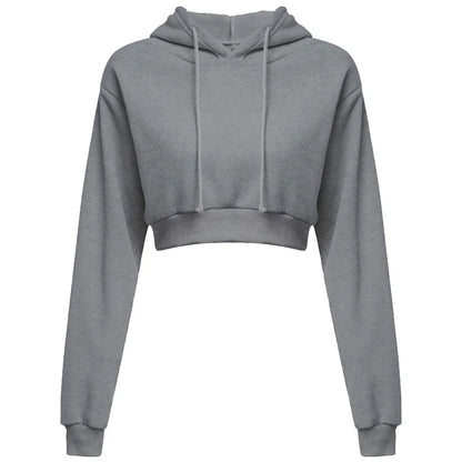 Women Crop Top Long Sleeve Sweatshirt - Legacy Fitness