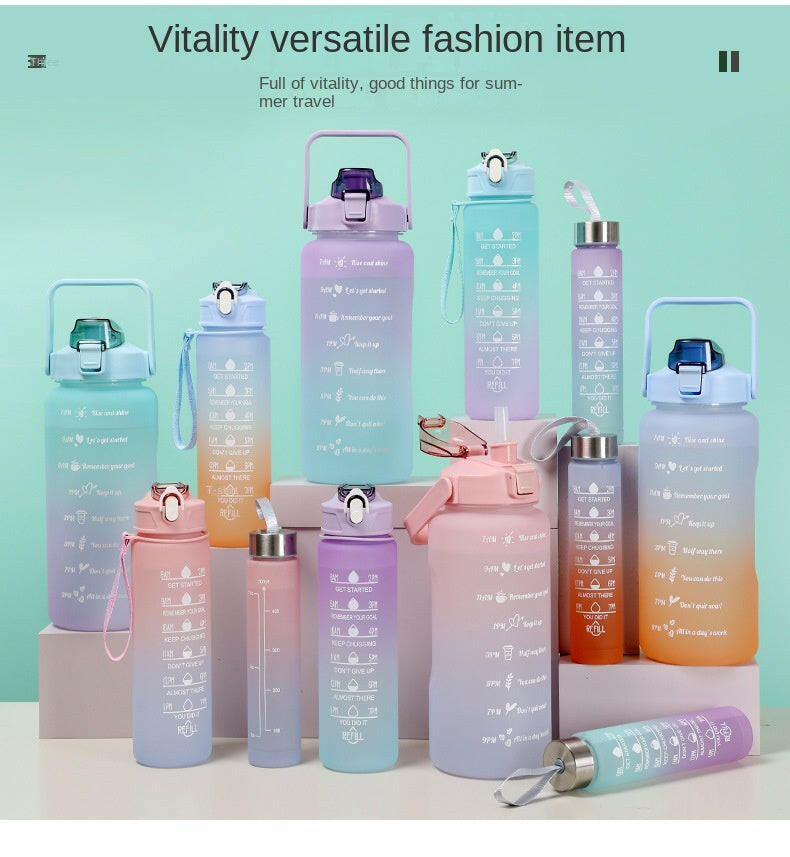 Motivational Water Bottle With Time Markers - Legacy Fitness