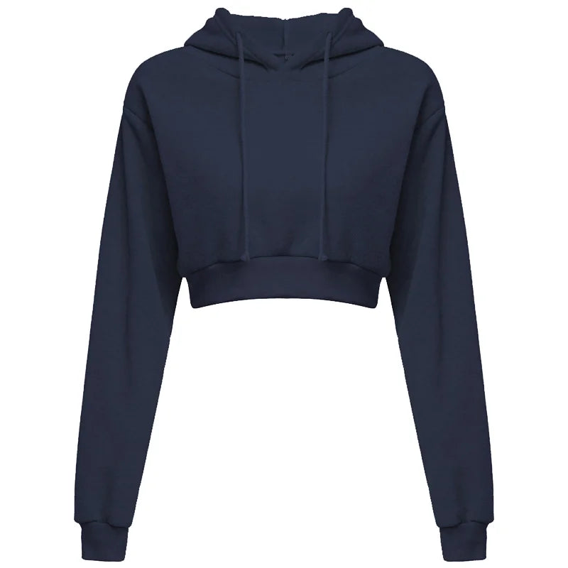 Women Crop Top Long Sleeve Sweatshirt - Legacy Fitness