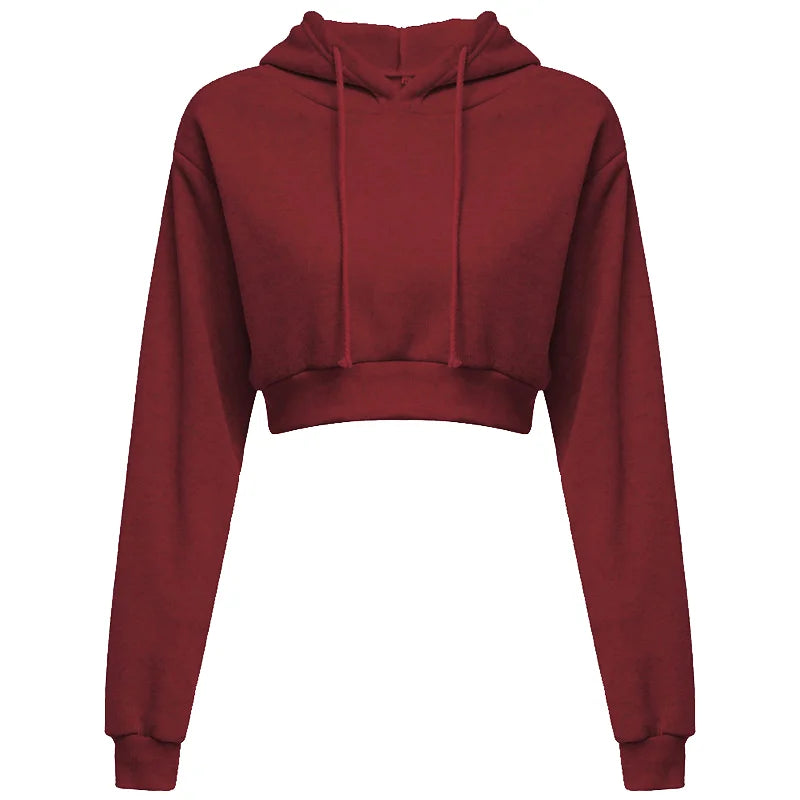 Women Crop Top Long Sleeve Sweatshirt - Legacy Fitness