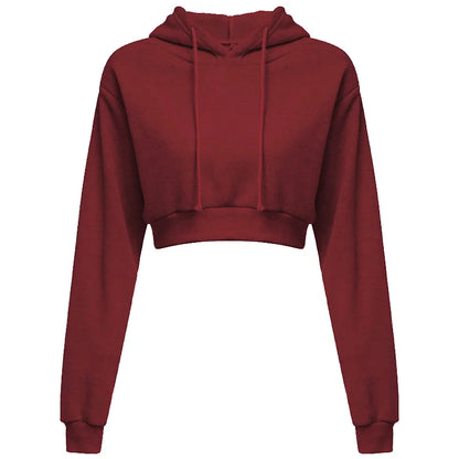 Women Crop Top Long Sleeve Sweatshirt - Legacy Fitness