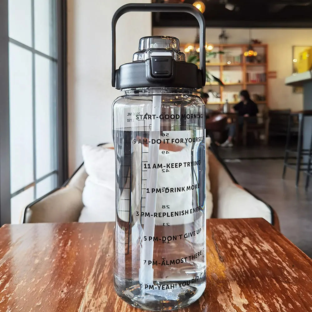Motivational Water Bottle With Time Markers - Legacy Fitness