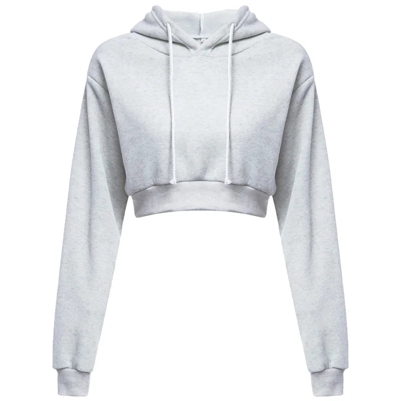 Women Crop Top Long Sleeve Sweatshirt - Legacy Fitness