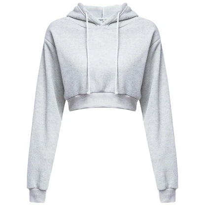 Women Crop Top Long Sleeve Sweatshirt - Legacy Fitness
