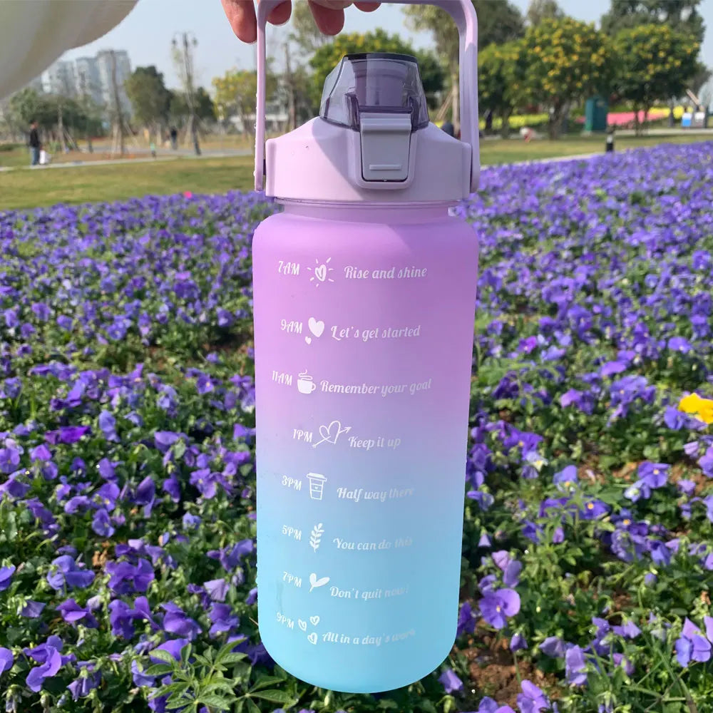 Motivational Water Bottle With Time Markers - Legacy Fitness