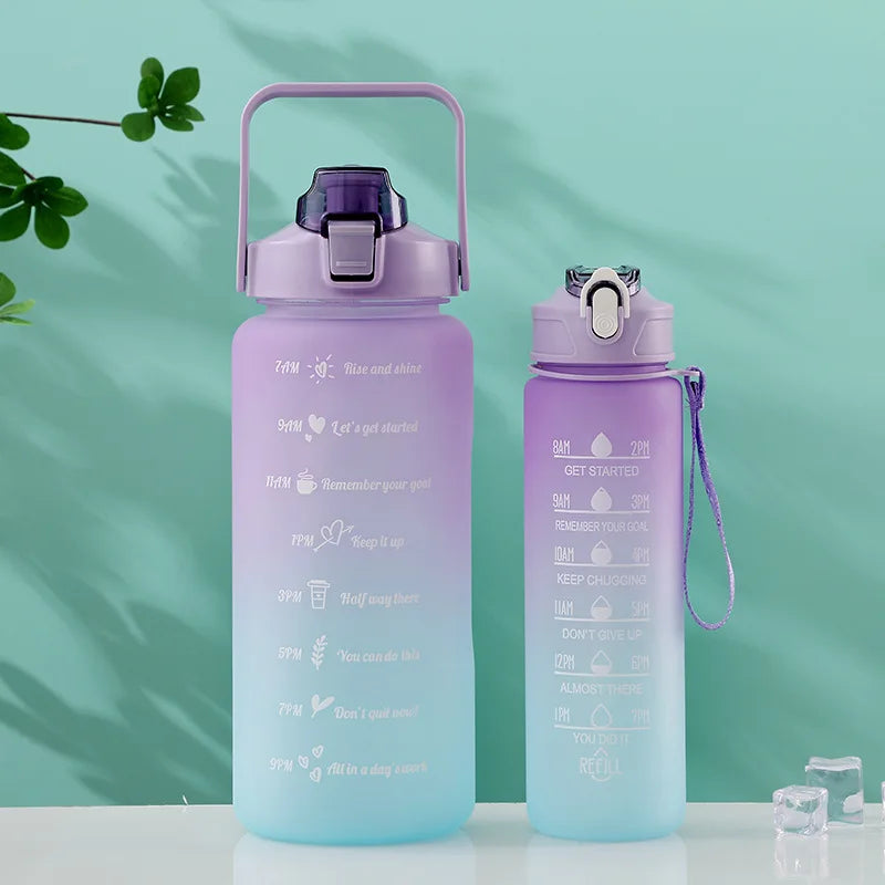 Motivational Water Bottle With Time Markers - Legacy Fitness