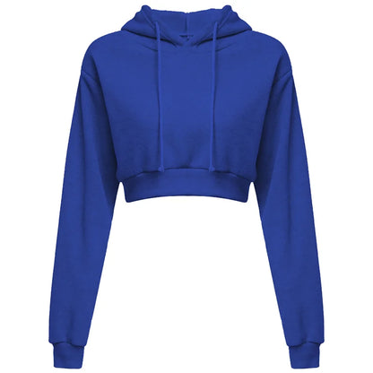 Women Crop Top Long Sleeve Sweatshirt - Legacy Fitness