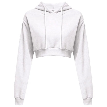 Women Crop Top Long Sleeve Sweatshirt - Legacy Fitness