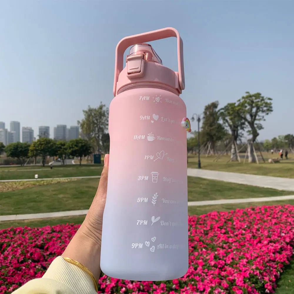 Motivational Water Bottle With Time Markers - Legacy Fitness