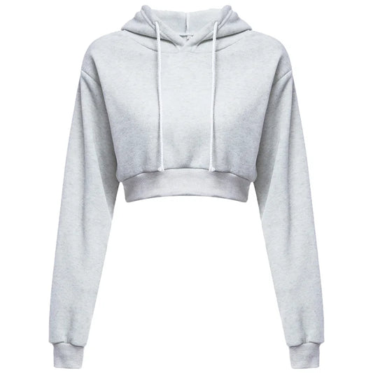 Women Crop Top Long Sleeve Sweatshirt - Legacy Fitness