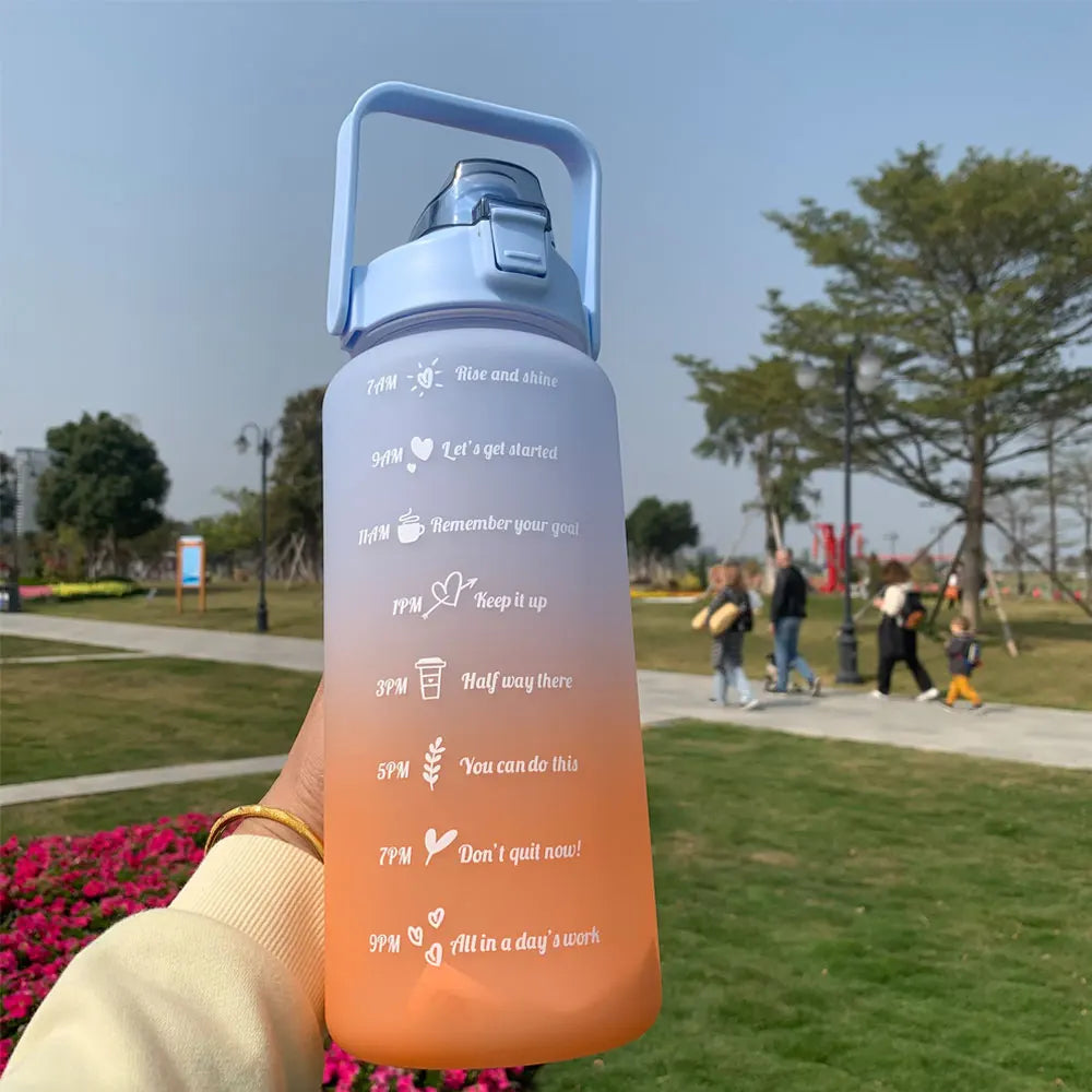 Motivational Water Bottle With Time Markers - Legacy Fitness