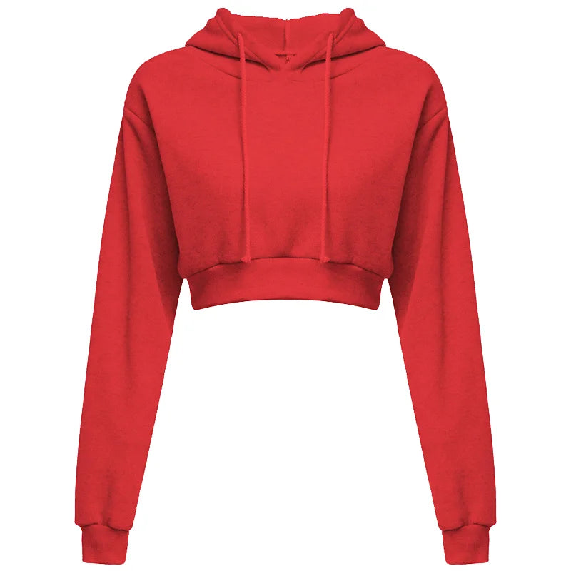 Women Crop Top Long Sleeve Sweatshirt - Legacy Fitness