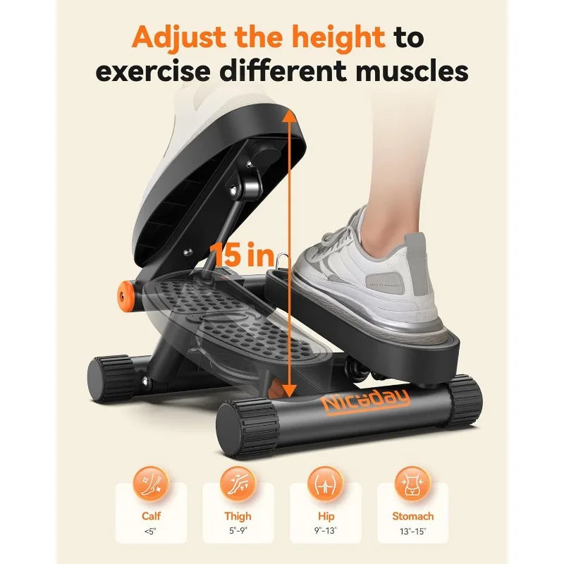 Mini Stair Stepper with Resistance Bands at Home Workout Equipment - Legacy Fitness