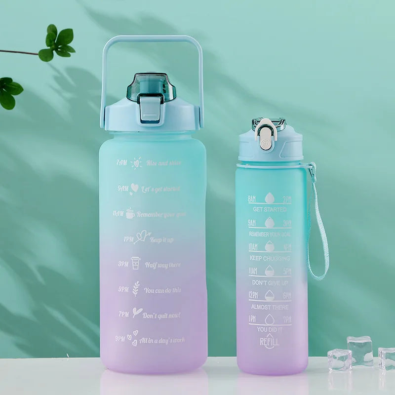 Motivational Water Bottle With Time Markers - Legacy Fitness