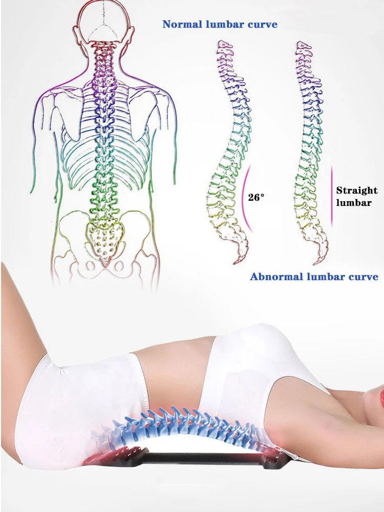 Waist Massager Lumbar Spine Reliever Spine Back Stretch and Corrector - Legacy Fitness