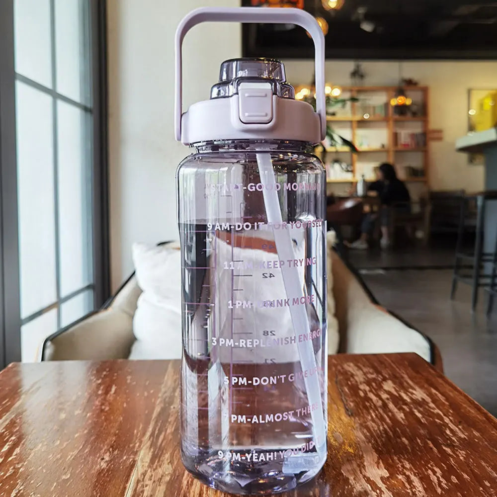 Motivational Water Bottle With Time Markers - Legacy Fitness